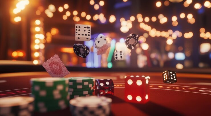 Live American Roulette wheel and table at gacoan 88 studio